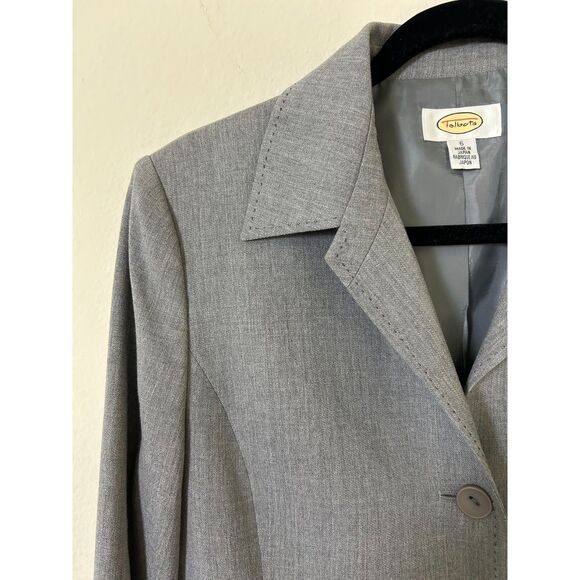Talbots 100% Wool Gray Blazer Suit Jacket Women’s Size 6 Lined Career Business - Picture 4 of 10